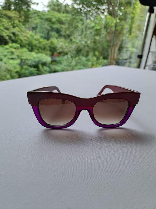 Red Jasper Cat-Eye Sunglasses