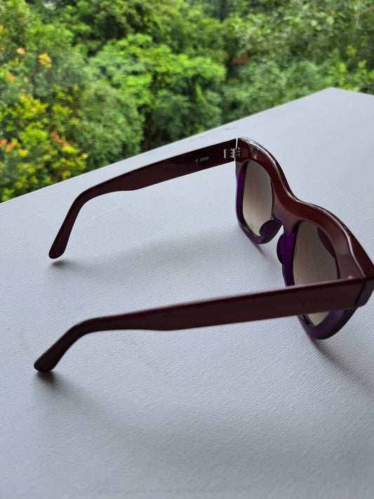 Red Jasper Cat-Eye Sunglasses