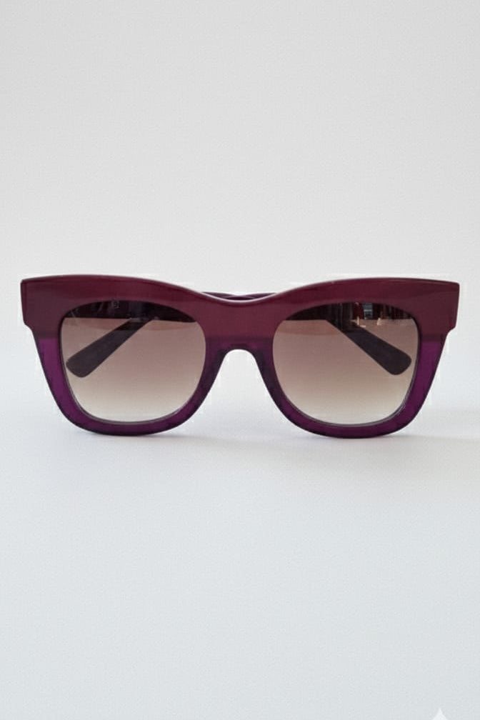 Red Jasper Cat-Eye Sunglasses