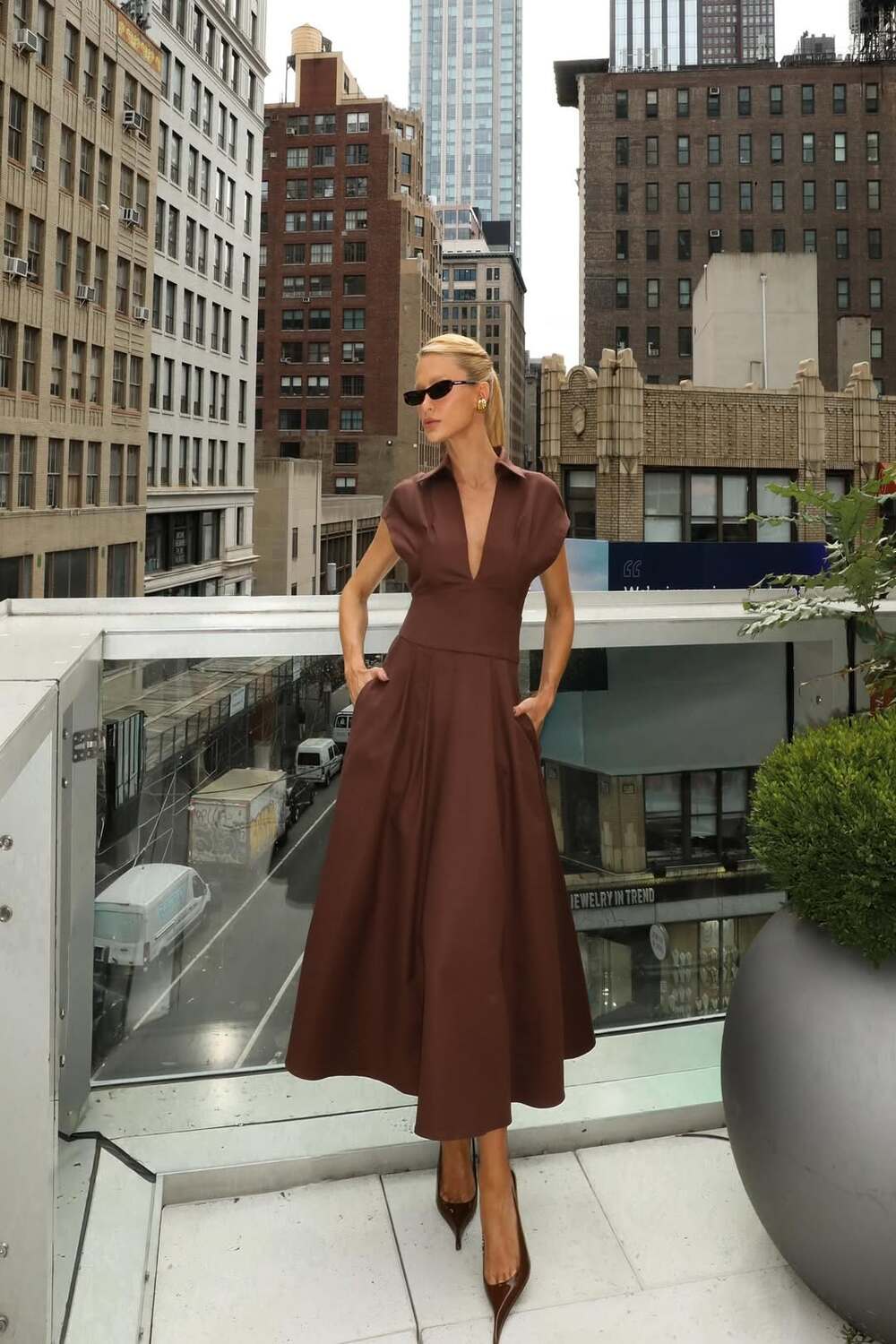 Cos Largo Midi Dress