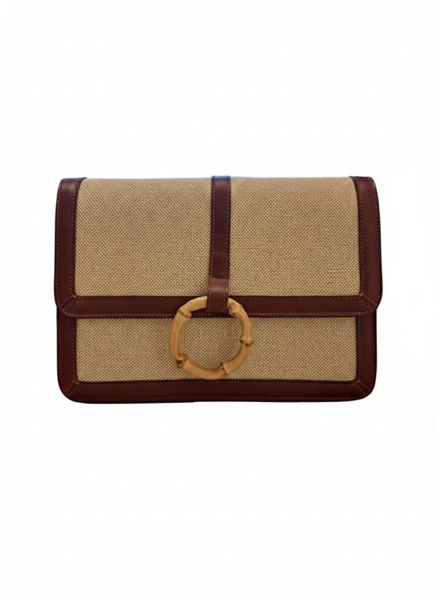 Mercedes Canvas & Leather Bag