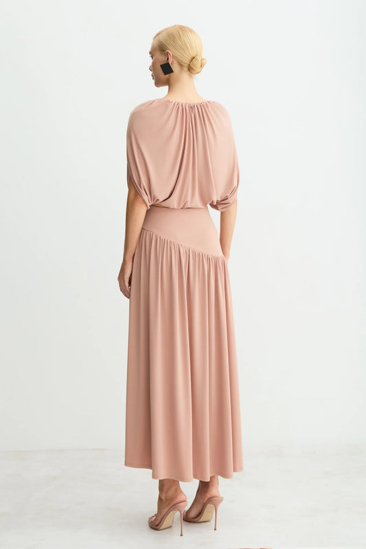 Assimetrico Midi Skirt - Mocha
