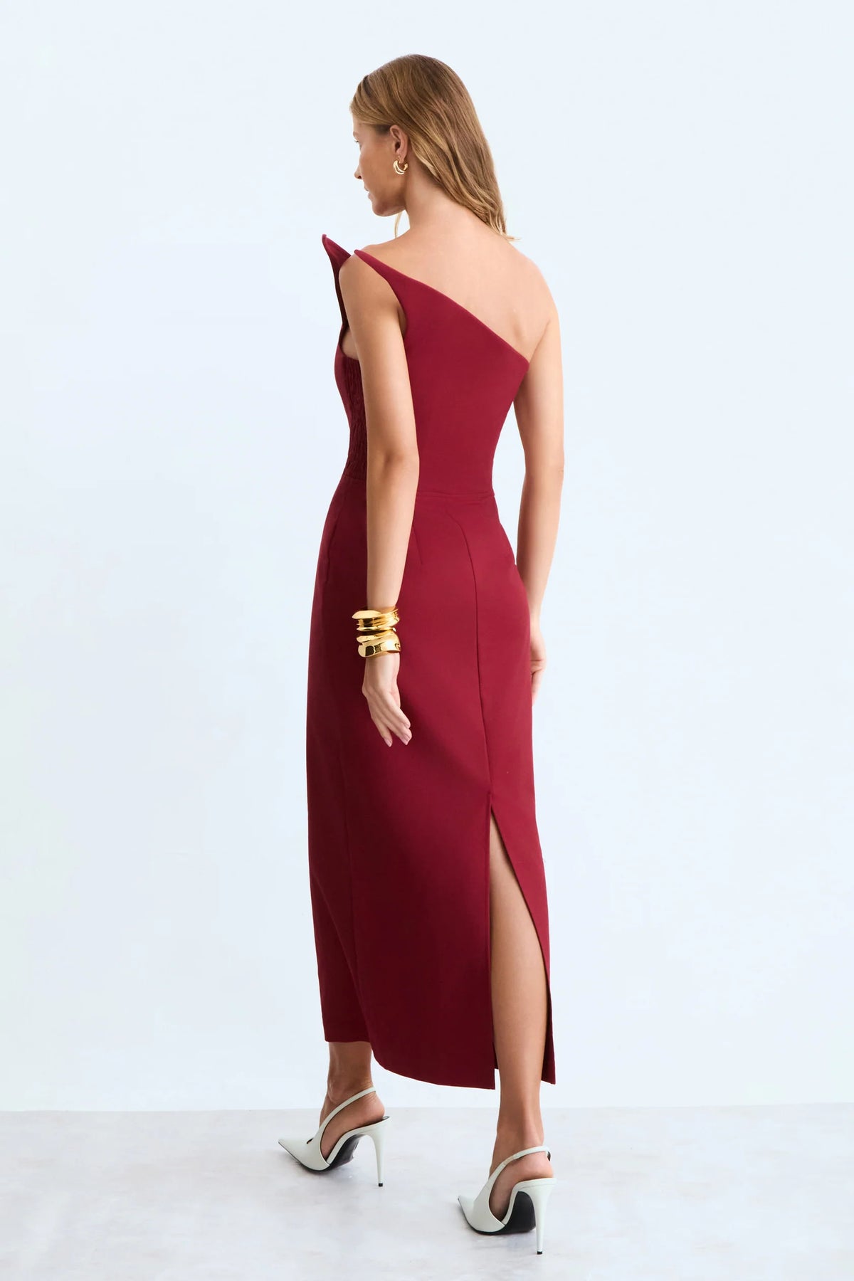 Recorte Midi Dress - Red