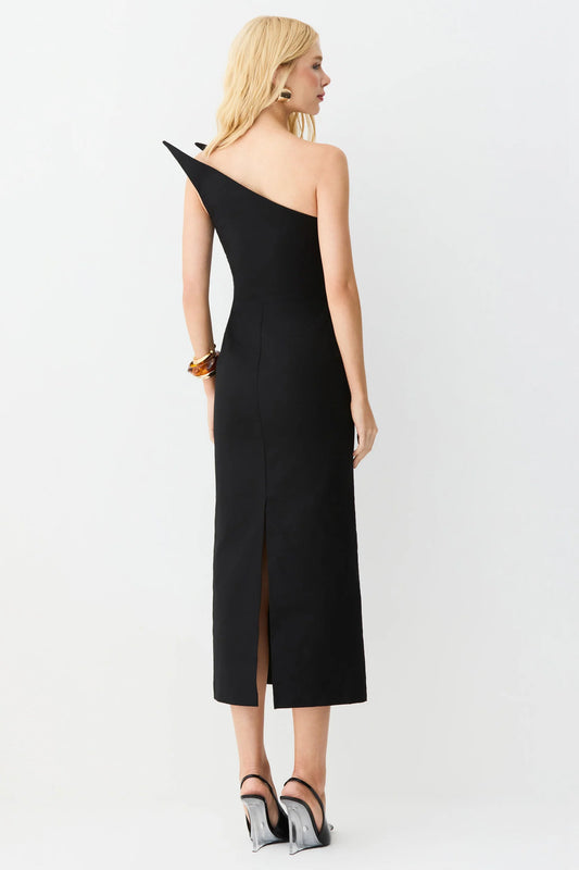 Recorte Midi Dress - Black