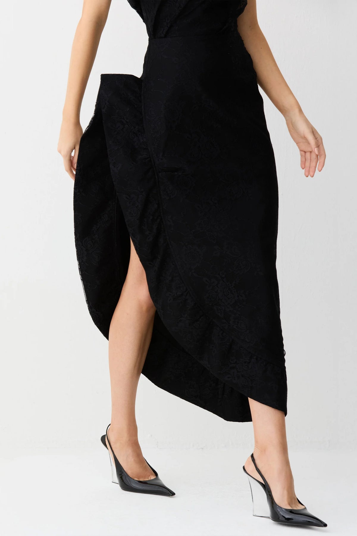 Estruturado Midi Dress - Black