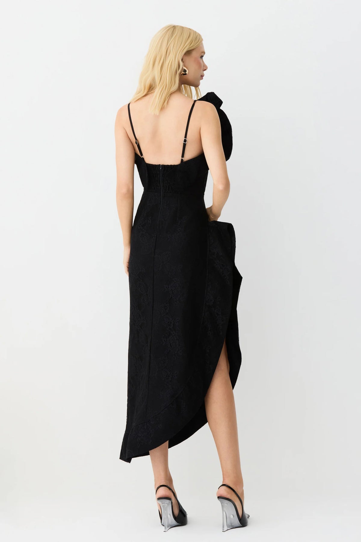Estruturado Midi Dress - Black