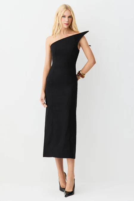 Recorte Midi Dress - Black