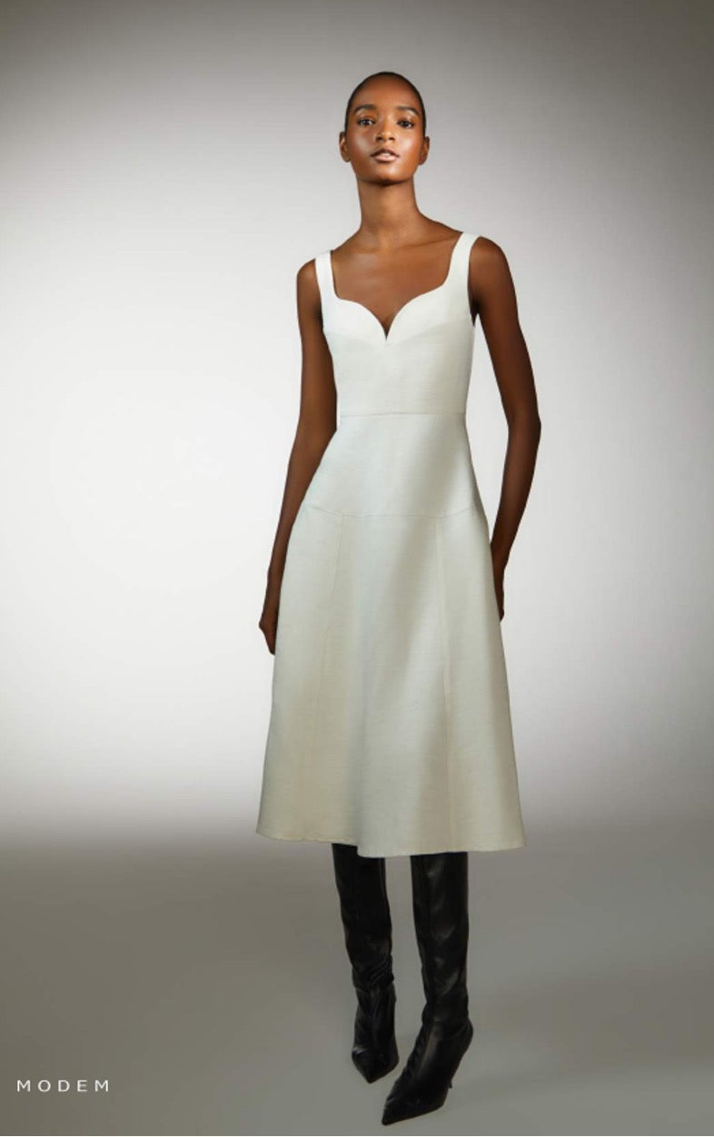 Heart Godets Midi Dress Modem Studio