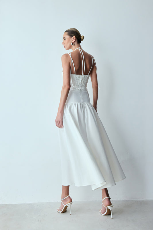 Acinturado Midi Dress